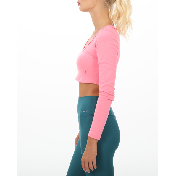 Γυναικεία cropped μπλούζα SUGARFREE 23832080 ροζ Γυναικεία