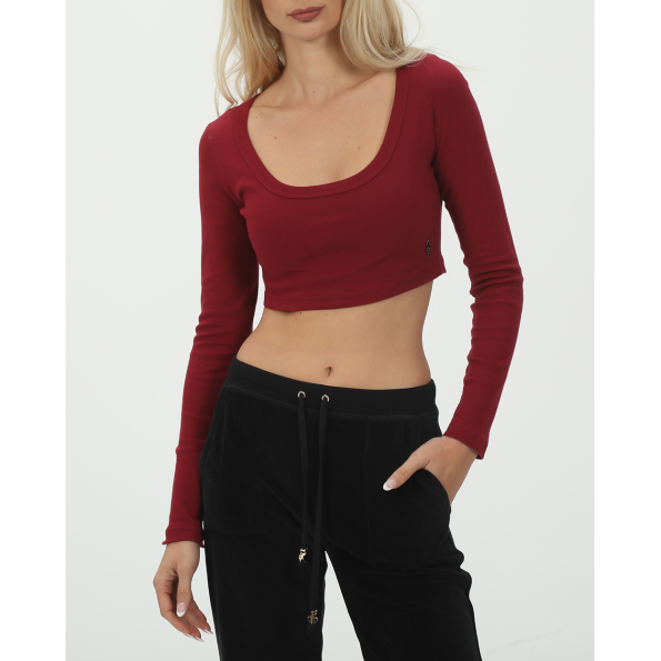 Γυναικείο cropped top SUGARFREE 23832080 μπορντό