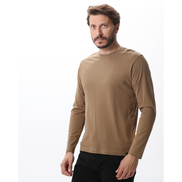Ανδρική μακρυμάνικη μπλούζα VAN HIPSTER 72232 καφέ Ανδρικά