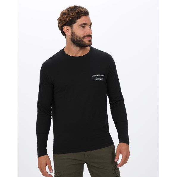 Ανδρική μακρυμάνικη μπλούζα VAN HIPSTER 72235 μαύρη 