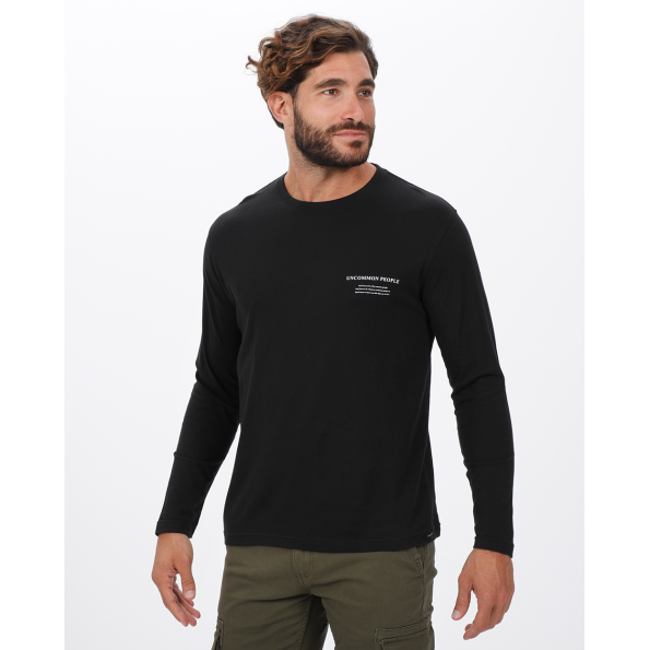 Ανδρική μακρυμάνικη μπλούζα VAN HIPSTER 72235 μαύρη  Ανδρικά