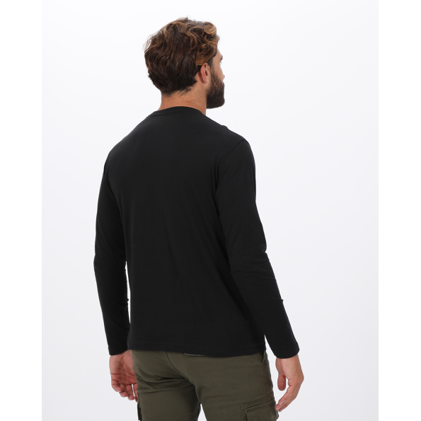 Ανδρική μακρυμάνικη μπλούζα VAN HIPSTER 72235 μαύρη  Ανδρικά