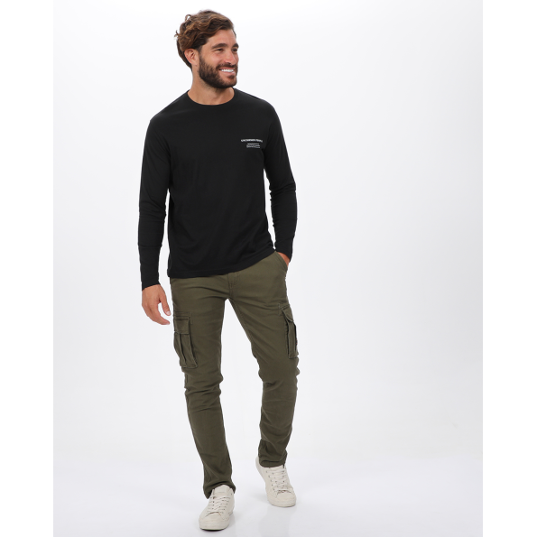 Ανδρική μακρυμάνικη μπλούζα VAN HIPSTER 72235 μαύρη  Ανδρικά