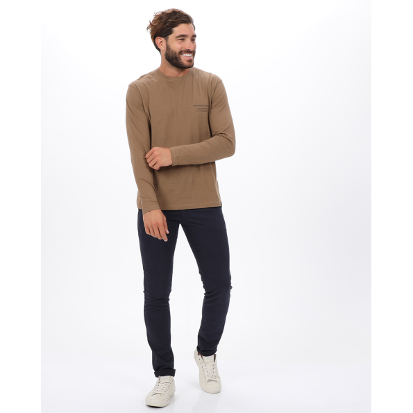 Ανδρική μακρυμάνικη μπλούζα VAN HIPSTER 72235 καφέ Ανδρικά