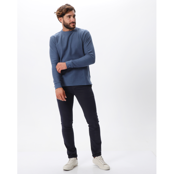 Ανδρική μακρυμάνικη μπλούζα VAN HIPSTER 72237 γαλάζια Ανδρικά