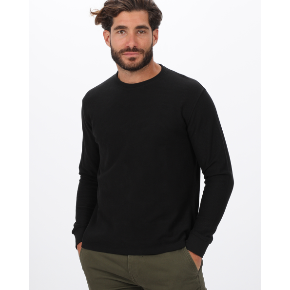 Ανδρική μακρυμάνικη μπλούζα VAN HIPSTER 72237 μαύρη Ανδρικά