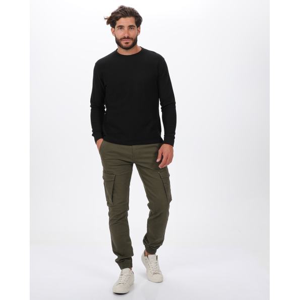 Ανδρική μακρυμάνικη μπλούζα VAN HIPSTER 72237 μαύρη Ανδρικά