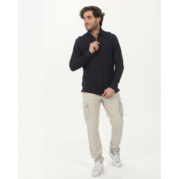 Ανδρική μακρυμάνικη μπλούζα VAN HIPSTER 72238 ναυτικό μπλε