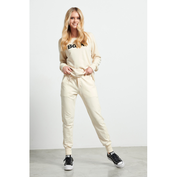 Γυναικείο παντελόνι φόρμας jogger BODYTALK 1222-902400 εκρού Γυναικεία