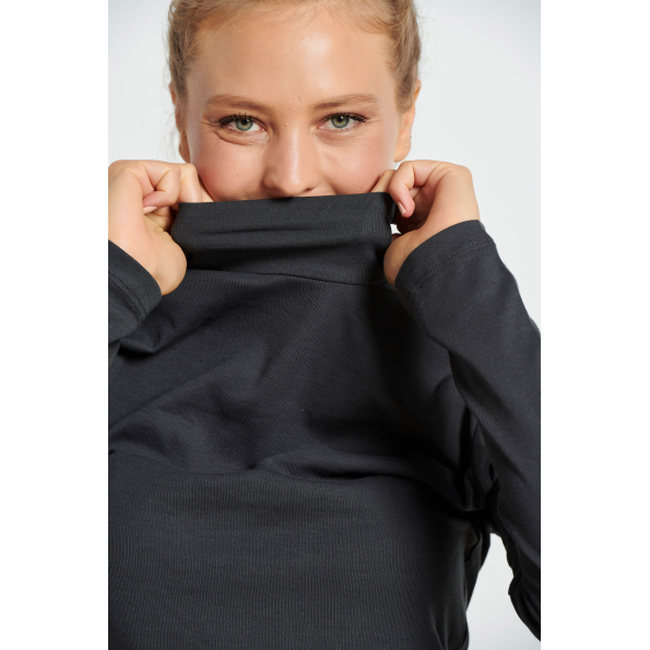 Γυναικεία μπλούζα BODYTALK 1222-909226 ανθρακί Γυναικεία