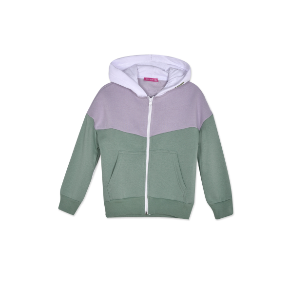 Παιδική φούτερ ζακέτα BODYTALK 1222-705122 FADINGCOLORSG πράσινη