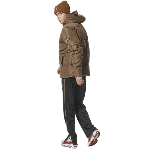 Aνδρικό puffer μπουφάν BODY ACTION 073327-01 καφέ Ανδρικά