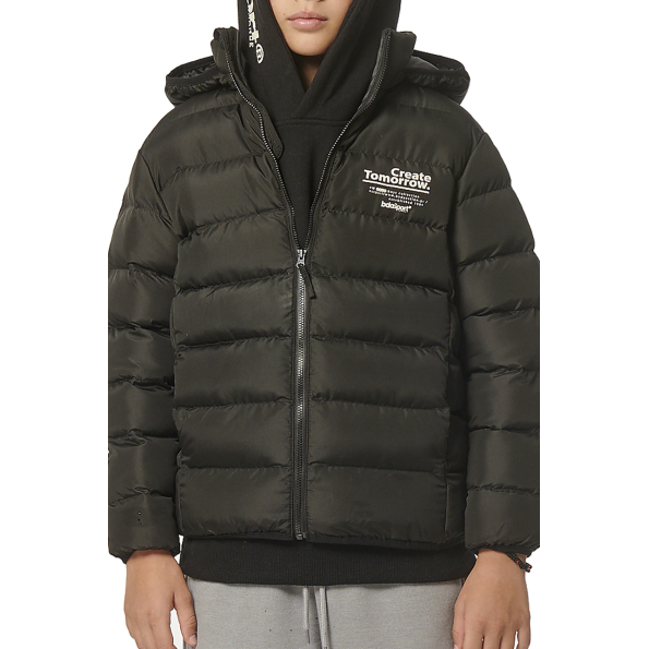 Παιδικό puffer μπουφάν BODY ACTION 074303-01 μαύρο