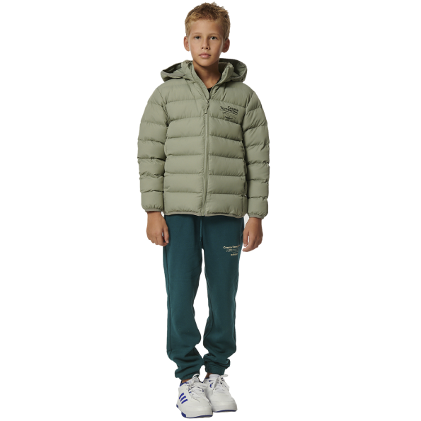 Παιδικό puffer μπουφάν BODY ACTION 074303-01 γκρι Παιδικά