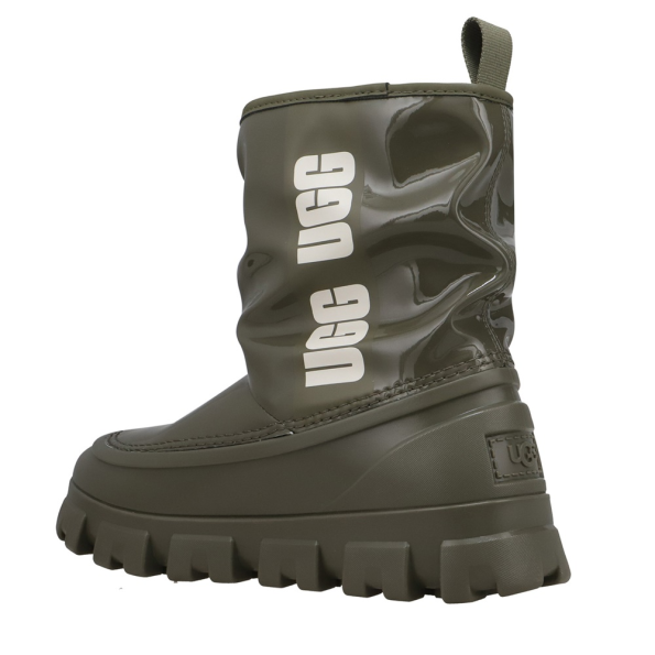 Γυναικείες γαλότσες UGG 1144059 Classic Brellah Mini χακί Γυναικεία