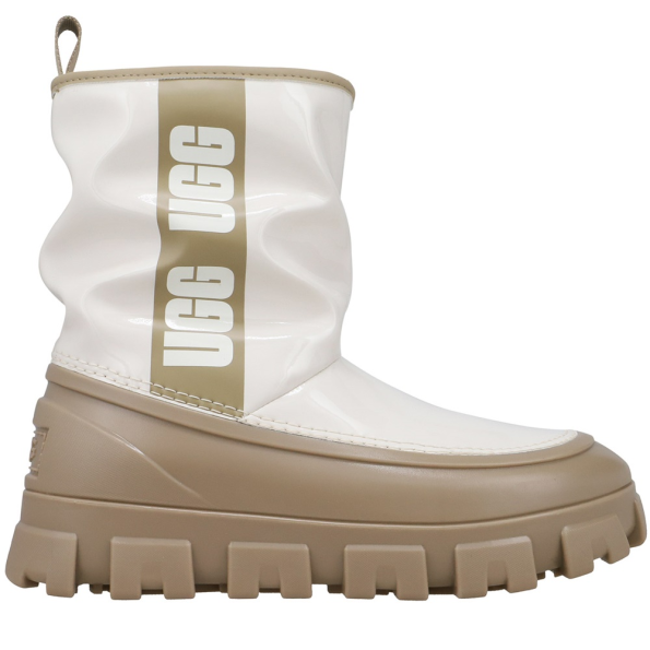 Γυναικείες γαλότσες UGG 1144059 Classic Brellah Mini εκρού λαδί Γυναικείες γαλότσες UGG 1144059 Classic Brellah Mini εκρού λαδί