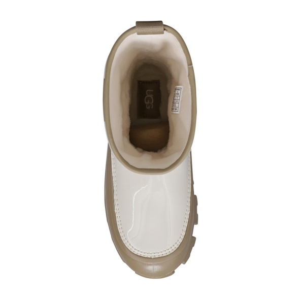 Γυναικείες γαλότσες UGG 1144059 Classic Brellah Mini εκρού λαδί Γυναικεία