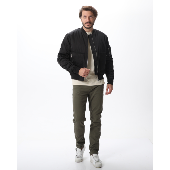 Ανδρικό bomber μπουφάν DIRTY LAUNDRY DLMJ01W22 μαύρο Ανδρικά