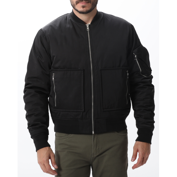 Ανδρικό bomber μπουφάν DIRTY LAUNDRY DLMJ01W22 μαύρο Ανδρικά