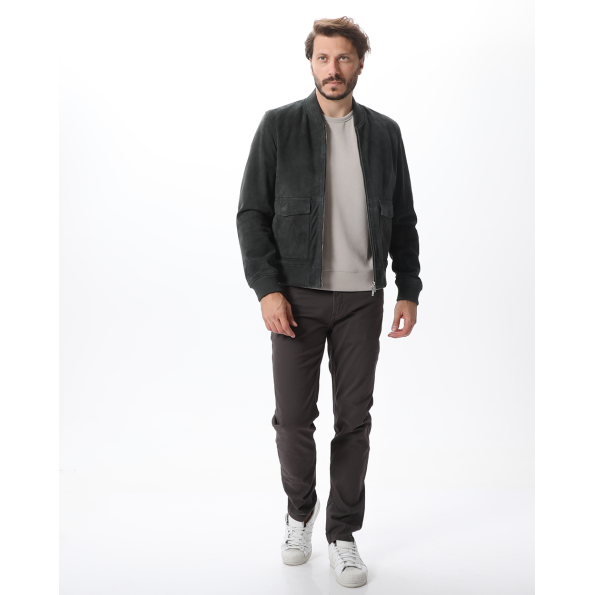 Ανδρικό bomber suede jacket DIRTY LAUNDRY DLMLJ03W22 γκρι  Ανδρικά
