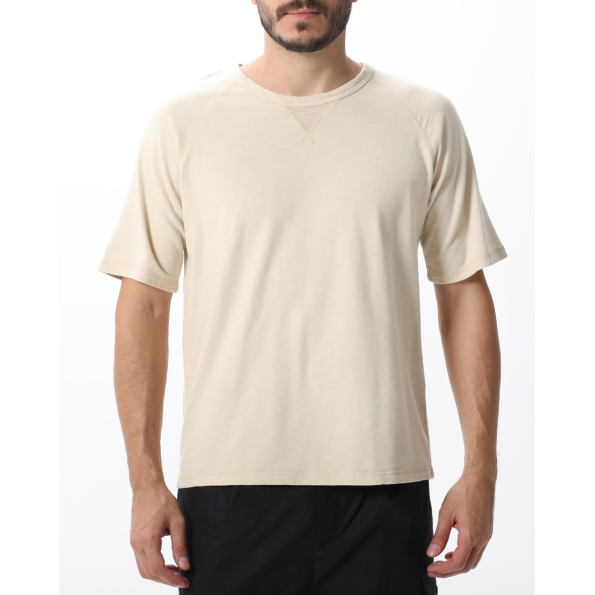 Ανδρικό t-shirt DIRTY LAUNDRY DLMT02W22 εκρού