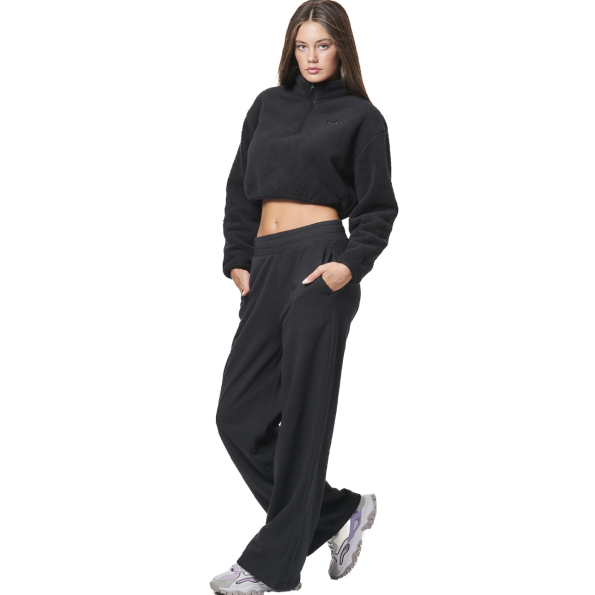 Γυναικείο παντελόνι φόρμας BODY ACTION 021447-01 μαύρο Γυναικεία