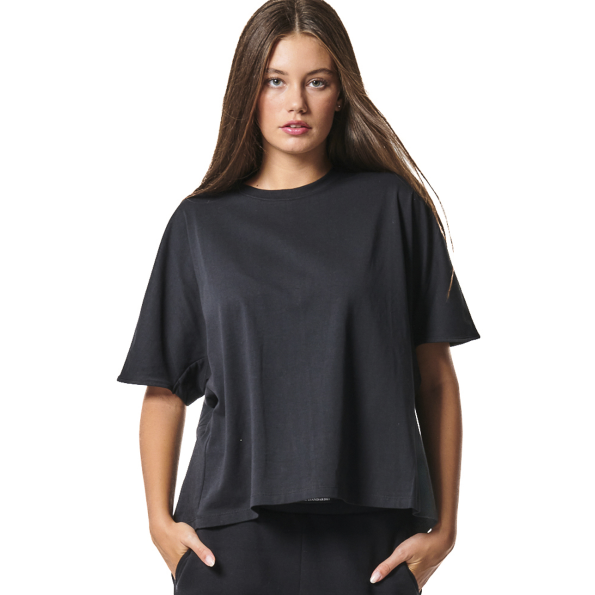Γυναικείο t-shirt BODY ACTION 051432-01 μαύρο
