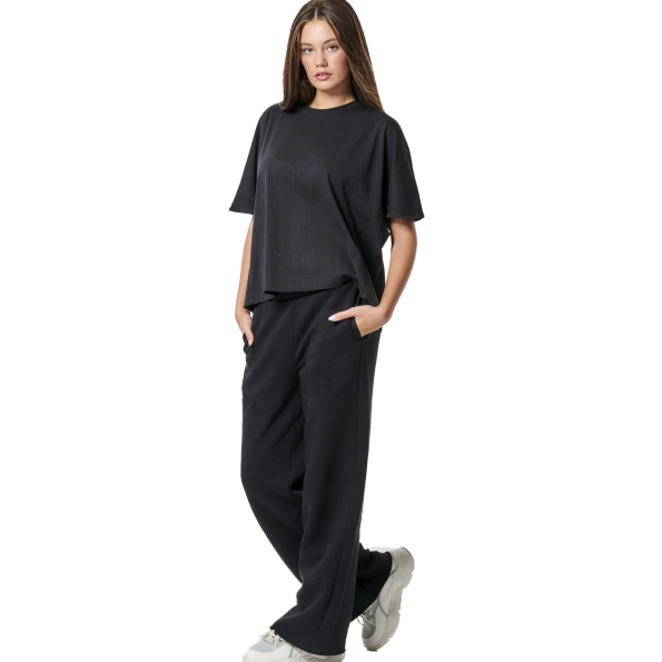 Γυναικείο t-shirt BODY ACTION 051432-01 μαύρο Γυναικεία
