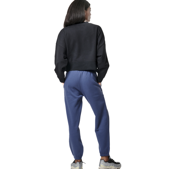Γυναικεία oversized cropped φούτερ μπλούζα BODY ACTION 061430-01 μαύρη Γυναικεία