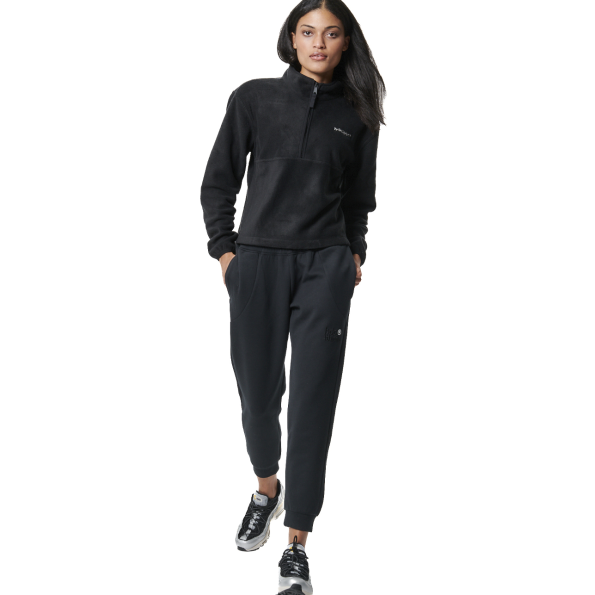Γυναικεία fleece μπλούζα BODY ACTION 061433-01 μαύρη Γυναικεία