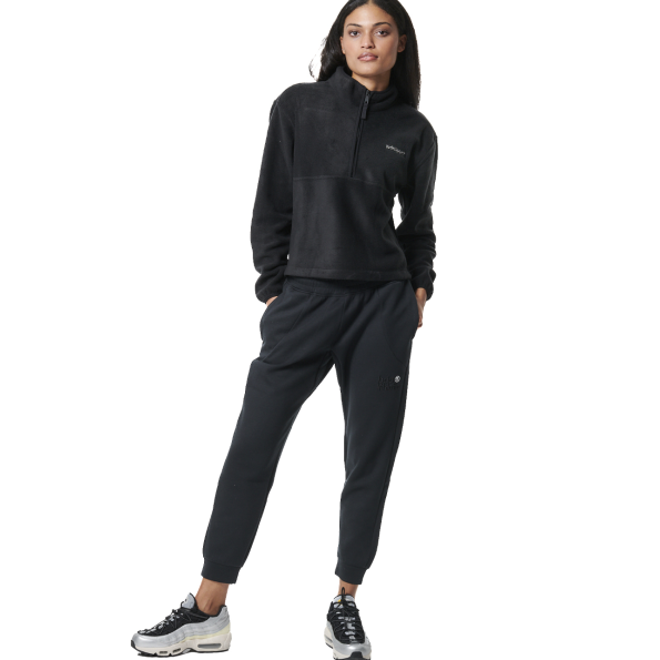 Γυναικεία fleece μπλούζα BODY ACTION 061433-01 μαύρη Γυναικεία