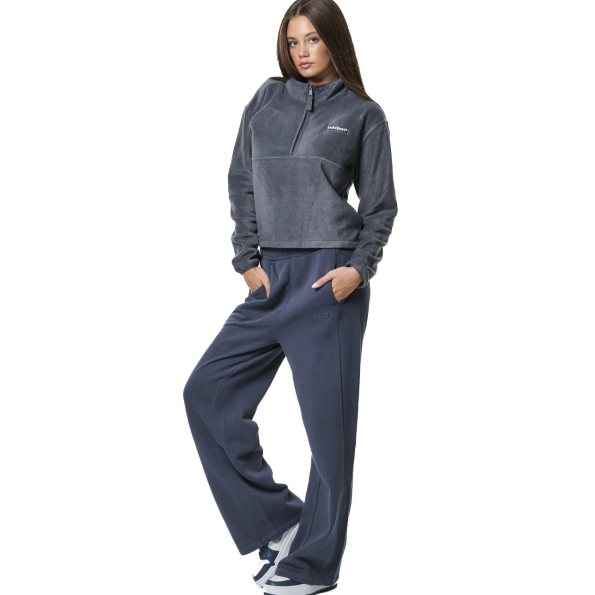 Γυναικεία fleece μπλούζα BODY ACTION 061433-01 γκρι Γυναικεία