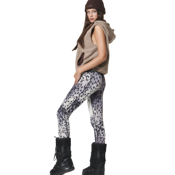 Γυναικεία sherpa αμάνικη μπλούζα BODY ACTION 061435-01 καφέ Γυναικεία