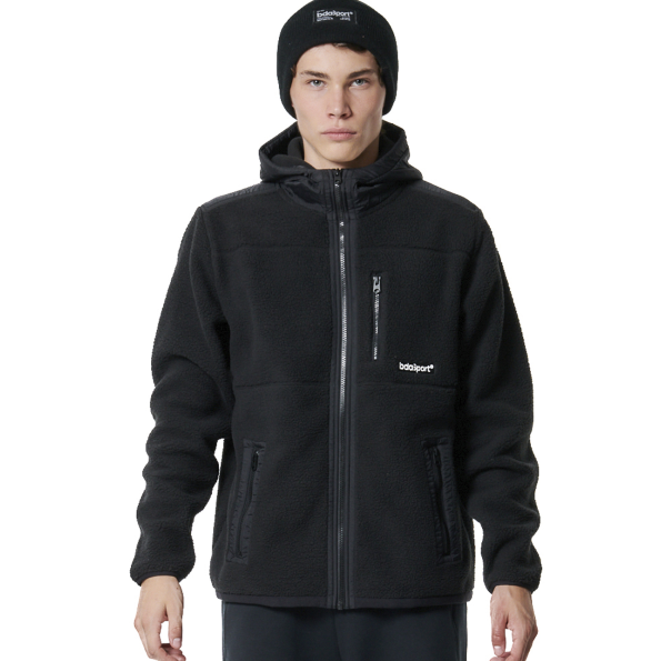 Unisex πλεκτός σκούφος BODY ACTION 095410-01 μαύρος Ανδρικά