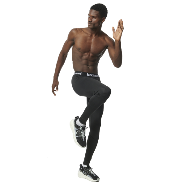 Ανδρικό ισοθερμικό κολάν BODY ACTION 013301-01 μαύρο Ανδρικά