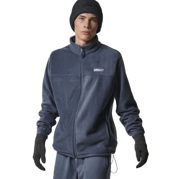 Ανδρική fleece ζακέτα BODY ACTION 073418-01 μπλε 