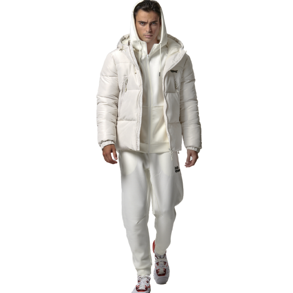 Ανδρικό puffer μπουφάν BODY ACTION 073426-01 μπεζ Ανδρικά