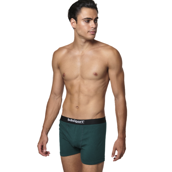 Σετ από 3 ανδρικά εσώρουχα boxer BODY ACTION 093403-01 μπλε πράσινο μαύρο  Ανδρικά