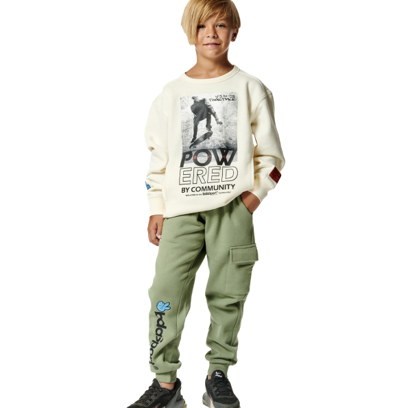 Παιδική φούτερ μπλούζα BODY ACTION 064403-01 εκρού Παιδικά