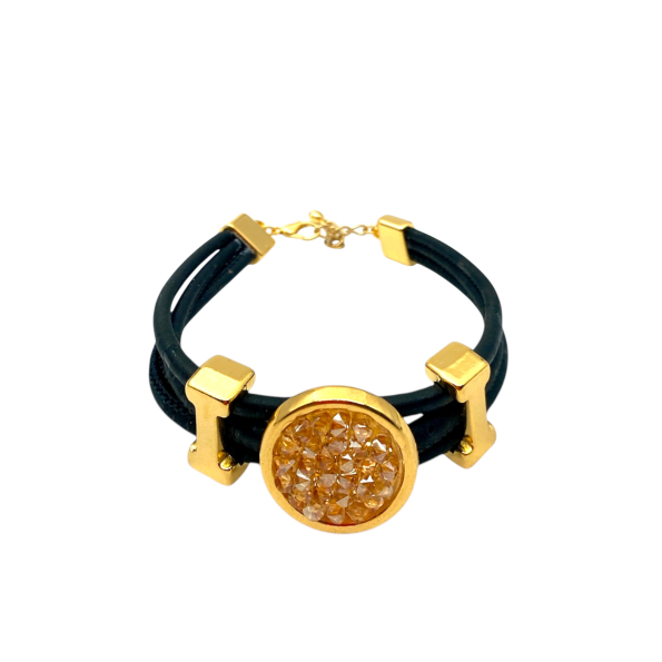 Γυναικείο βραχιόλι APOXYLO 5095 SWAROVSKI AMNESIA από φυσικό φελλό