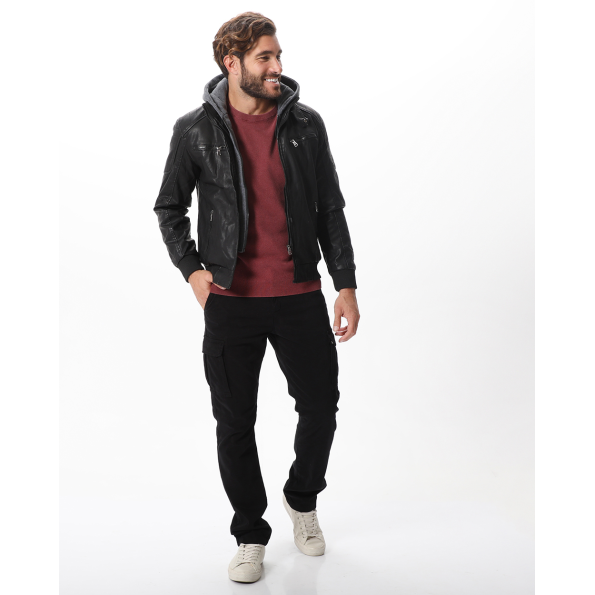 Ανδρικό jacket BATTERY 15232014 μαύρο Ανδρικά