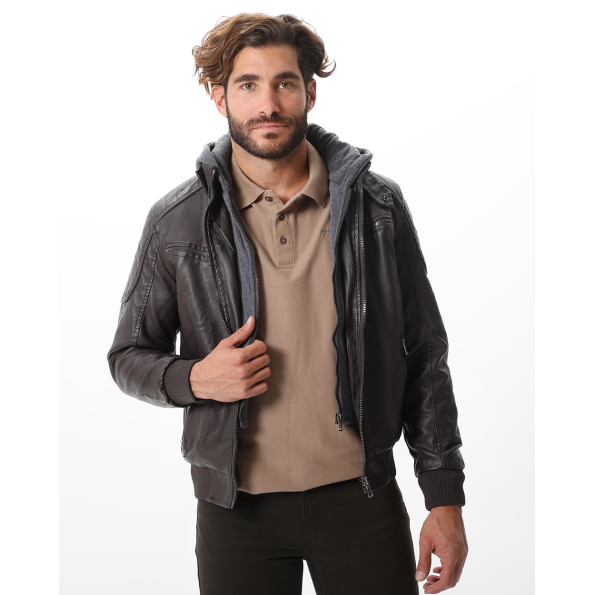 Ανδρικό jacket BATTERY 15232014 καφέ
