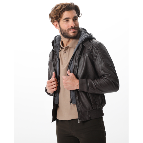 Ανδρικό jacket BATTERY 15232014 καφέ Ανδρικά