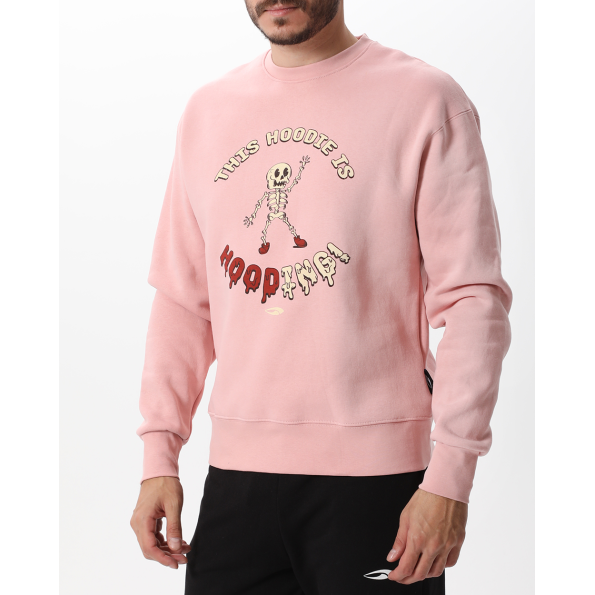 Unisex φούτερ μπλούζα BLUE HUNTER 113111012 ροζ Ανδρικά