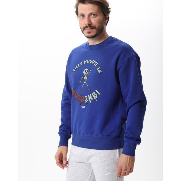 Unisex φούτερ μπλούζα BLUE HUNTER 113111030 μπλε Ανδρικά