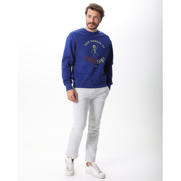 Unisex φούτερ μπλούζα BLUE HUNTER 113111030 μπλε Ανδρικά