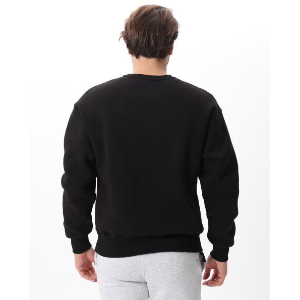 Unisex φούτερ μπλούζα BLUE HUNTER 113111101 μαύρη Ανδρικά