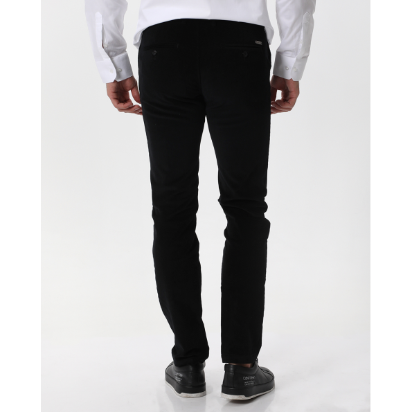 Ανδρικό παντελόνι κοτλε ITALIAN JOB slim 222-31-5289 μαύρο Ανδρικά