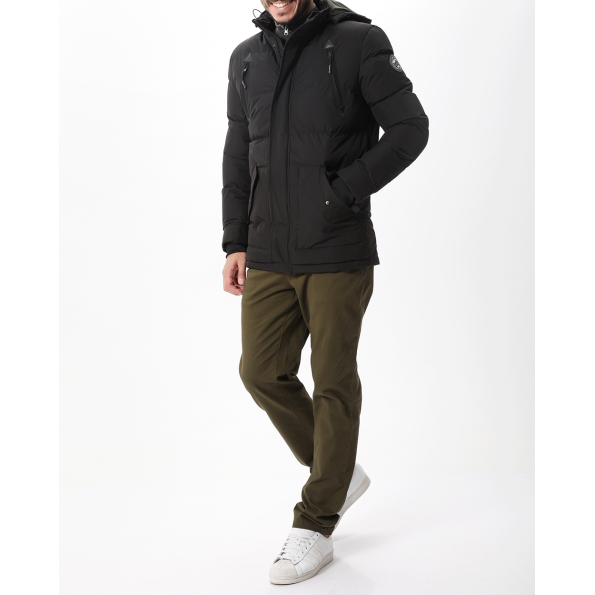 Ανδρικό παρκά puffer μπουφάν VAN HIPSTER 72092 μαύρο Ανδρικά