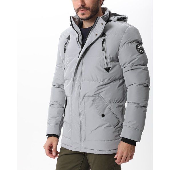 Ανδρικό παρκά puffer μπουφάν VAN HIPSTER 72092 γκρι Ανδρικά